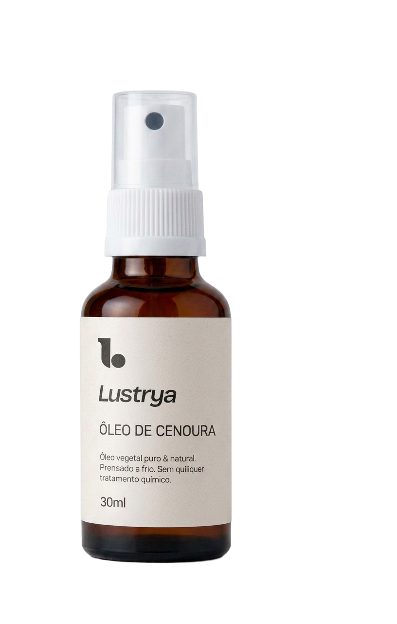 Frasco Lustrya — óleo de cenoura